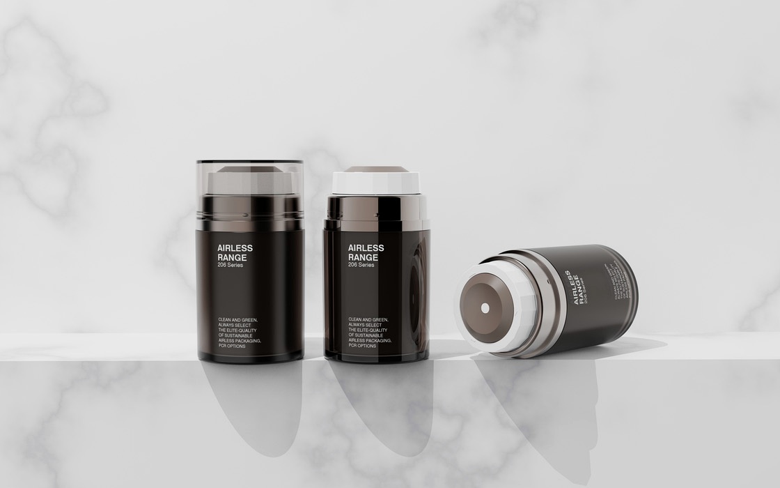 MEGEE black airless packaging family