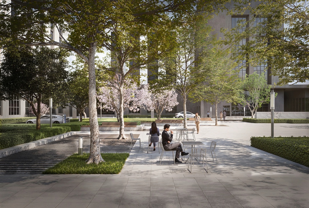 Open courtyard at the MEGEE campus