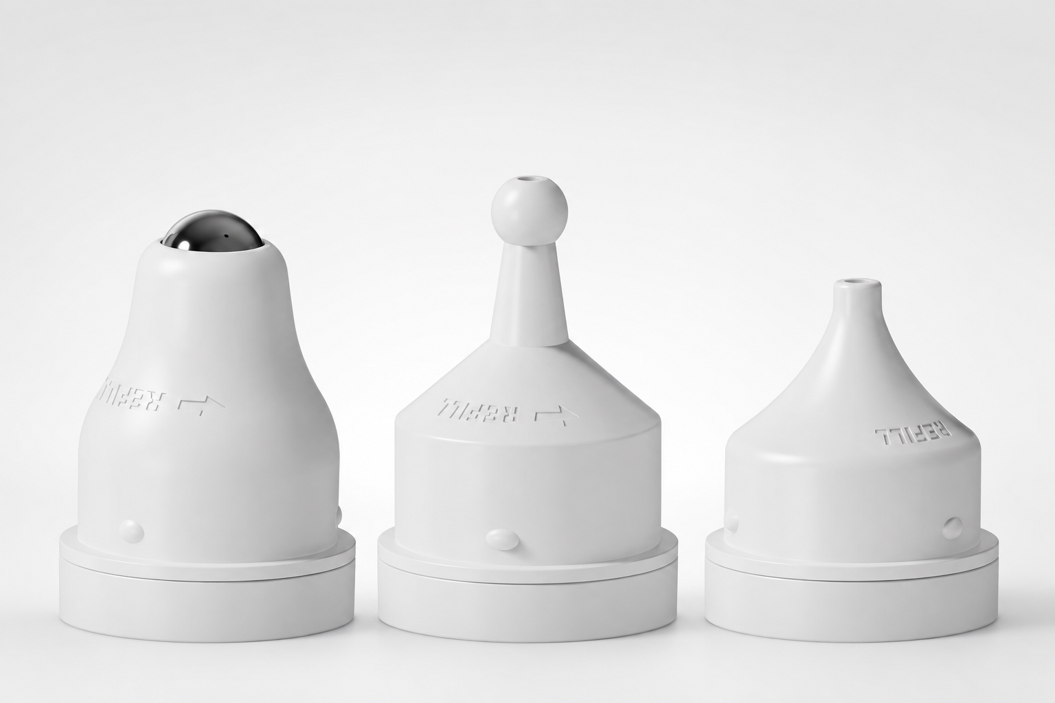 Roller, ball and precision applicator family
